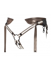 Бронзовый пояс для насадок Desirous Harness - Strap-on-me - купить с доставкой в Майкопе