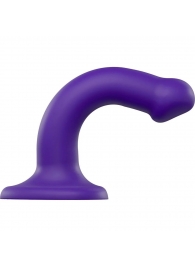 Фиолетовый фаллоимитатор-насадка Strap-On-Me Dildo Dual Density size S - 17 см. - Strap-on-me - купить с доставкой в Майкопе