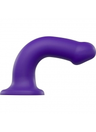 Фиолетовый фаллоимитатор-насадка Strap-On-Me Dildo Dual Density size L - 19 см. - Strap-on-me - купить с доставкой в Майкопе