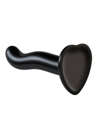 Черный фаллоимитатор-насадка Strap-On-Me P G spot Dildo size S - 16,4 см. - Strap-on-me - купить с доставкой в Майкопе