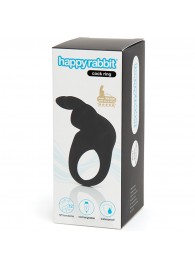 Черное эрекционное виброкольцо Happy Rabbit Rechargeable Rabbit Cock Ring - Happy Rabbit - в Майкопе купить с доставкой