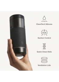 Черный мастурбатор с контролем всасывания Arcwave Pow Stroker - Arcwave - в Майкопе купить с доставкой