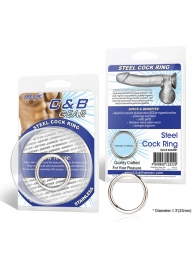 Стальное эрекционное кольцо STEEL COCK RING - 3.5 см. - BlueLine - в Майкопе купить с доставкой