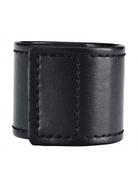 Хомут-утяжка для мошонки из искусственной кожи на липучке VELCRO BALL STRETCHER- 4 см. - BlueLine - в Майкопе купить с доставкой