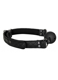 Черный кляп-шарик BALL GAG DIAMOND - Dream Toys - купить с доставкой в Майкопе