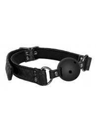 Черный кляп-шарик BALL GAG DIAMOND - Dream Toys - купить с доставкой в Майкопе