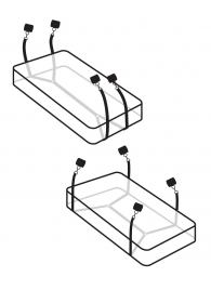 Фиксаторы для кровати WRAPAROUND MATTRESS RESTRAIN - Pipedream - купить с доставкой в Майкопе