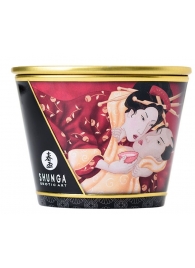 Массажная  свеча Sparkling Strawberry Wine с ароматом клубничного вина - 170 мл. - Shunga - купить с доставкой в Майкопе