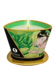 Массажная свеча Exotic Green Tea с ароматом зелёного чая - 170 мл. - Shunga - купить с доставкой в Майкопе