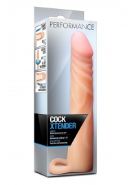 Телесная насадка на пенис Cock Xtender - 17,7 см. - Blush Novelties - в Майкопе купить с доставкой