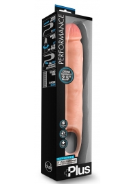 Телесная насадка-удлинитель 11.5 Inch Silicone Cock Sheath Penis Extender - 29,2 см. - Blush Novelties - в Майкопе купить с доставкой