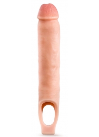 Телесная насадка-удлинитель 11.5 Inch Silicone Cock Sheath Penis Extender - 29,2 см. - Blush Novelties - в Майкопе купить с доставкой