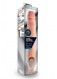 Телесная насадка на пенис 11.5 Inch Cock Sheath Penis Extender - 29,2 см. - Blush Novelties - в Майкопе купить с доставкой