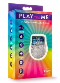 Фиолетовое эрекционное виброкольцо Pleaser Rechargeable C-Ring - Blush Novelties - в Майкопе купить с доставкой