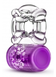 Фиолетовое эрекционное виброкольцо Pleaser Rechargeable C-Ring - Blush Novelties - в Майкопе купить с доставкой