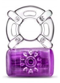 Фиолетовое эрекционное виброкольцо One Night Stand Vibrating C-Ring - Blush Novelties - в Майкопе купить с доставкой