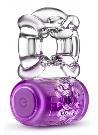 Фиолетовое эрекционное виброкольцо One Night Stand Vibrating C-Ring - Blush Novelties - в Майкопе купить с доставкой