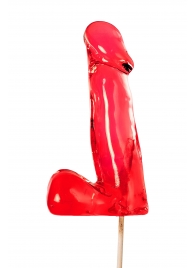 Красный леденец в форме члена со вкусом виски - 173 гр. - Sosuчki - купить с доставкой в Майкопе
