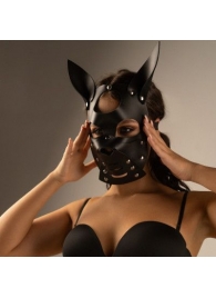 Черная маска  Собака  с ушками - Crazy Handmade - купить с доставкой в Майкопе