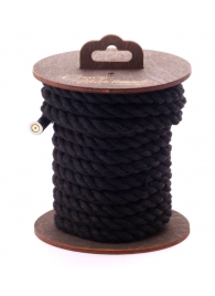 Черная хлопковая веревка для бондажа на катушке - 5 м. - Crazy Handmade - купить с доставкой в Майкопе