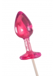 Розовый леденец  в форме анальной втулки со вкусом айриш крим - 29 гр. - Sosuчki - купить с доставкой в Майкопе