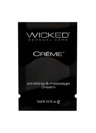 Крем для массажа и мастурбации Wicked Stroking and Massage Creme - 3 мл. - Wicked - купить с доставкой в Майкопе