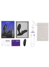 Черный анальный вибратор We-Vibe Vector+ - We-vibe - в Майкопе купить с доставкой