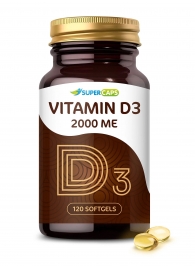 Пищевая добавка SuperCaps VITAMIN D3 2000 ME - 120 капсул - SuperCaps - купить с доставкой в Майкопе