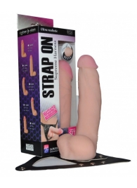 Реалистичный фаллос на поясе Harness - 20,5 см. - LOVETOY (А-Полимер) - купить с доставкой в Майкопе