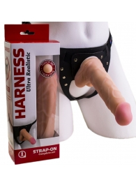 Страпон Harness из двух предметов: регулируемые трусики и насадка-фаллос - 17,5 см. - LOVETOY (А-Полимер) - купить с доставкой в Майкопе