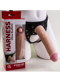 Страпон Харнесс в подарочной упаковке - 21 см. - LOVETOY (А-Полимер) - купить с доставкой в Майкопе
