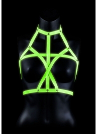Портупея Bra Harness с неоновым эффектом - размер L-XL - Shots Media BV - купить с доставкой в Майкопе