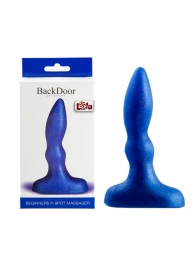 Синий анальный стимулятор Beginners p-spot massager - 11 см. - Lola Games - в Майкопе купить с доставкой