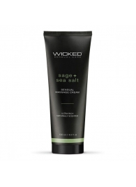 Массажный легкий крем WICKED Sage plus Sea Salt - 120 мл. - Wicked - купить с доставкой в Майкопе