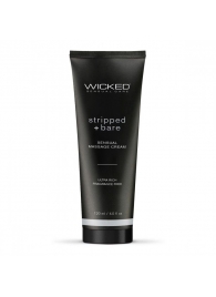 Массажный легкий крем WICKED Stripped plus Bare - 120 мл. - Wicked - купить с доставкой в Майкопе