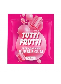 Пробник гель-смазки Tutti-frutti со вкусом бабл-гам - 4 гр. - Биоритм - купить с доставкой в Майкопе