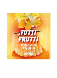 Пробник гель-смазки Tutti-frutti со вкусом ванильного пудинга - 4 гр. - Биоритм - купить с доставкой в Майкопе