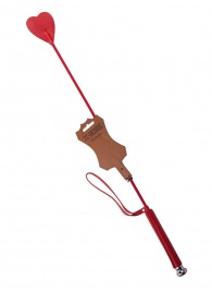 Стек с красным наконечником-сердечком - 70 см. - Sitabella - купить с доставкой в Майкопе