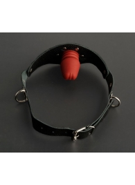 Кляп-фаллос на чёрных ремешках - Sitabella - купить с доставкой в Майкопе