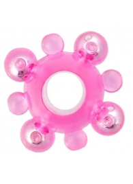 Эрекционное кольцо c бусинками - Toyfa Basic - в Майкопе купить с доставкой