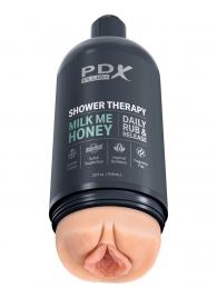Телесный мастурбатор-вагина Shower Therapy Milk Me Honey - Pipedream - в Майкопе купить с доставкой