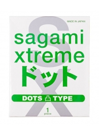 Презерватив Sagami Xtreme Type-E с точками - 1 шт. - Sagami - купить с доставкой в Майкопе