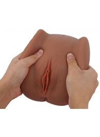 Мастурбатор Black Beauty - вагина и анус - S-HANDE - в Майкопе купить с доставкой