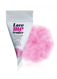 Съедобное согревающее массажное масло Love Me Tender Cotton Candy с ароматом сладкой ваты - 10 мл. - Love to Love - купить с доставкой в Майкопе