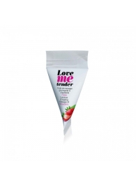Съедобное согревающее массажное масло Love Me Tender Strawberry с ароматом клубники - 10 мл. - Love to Love - купить с доставкой в Майкопе