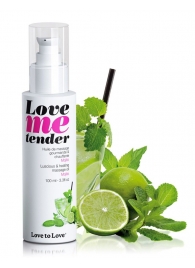 Съедобное согревающее массажное масло Love Me Tender Mojito с ароматом мохито - 100 мл. - Love to Love - купить с доставкой в Майкопе