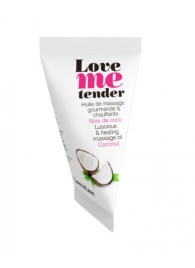 Съедобное согревающее массажное масло Love Me Tender Cocos с ароматом кокоса - 10 мл. - Love to Love - купить с доставкой в Майкопе