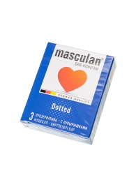 Презервативы с пупырышками Masculan Dotted - 3 шт. - Masculan - купить с доставкой в Майкопе