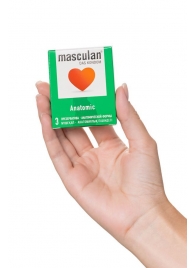 Презервативы анатомической формы Masculan Anatomic - 3 шт. - Masculan - купить с доставкой в Майкопе