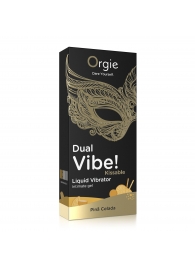 Съедобный гель Dual Vibe Pina Colada с эффектом вибрации и вкусом коктейля пина колада - 15 мл. - ORGIE - купить с доставкой в Майкопе